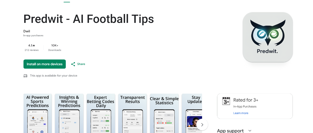 Predwit - AI Sports Prediction screenshot